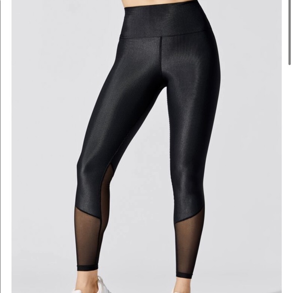 Beach Riot Lauren Ribbed Mesh Legging 